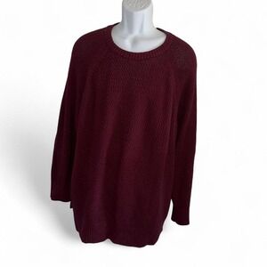 OLD NAVY MODERATE/HEAVYWEIHT‎ BURGUNDY WINE CREWNECK SWEATER MENS/UNISEX XL